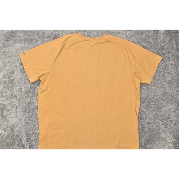 Carhartt Men's 3XL Yellow Cotton Blend T-Shirt Short Sleeve Force Relaxed - Picture 3 of 7